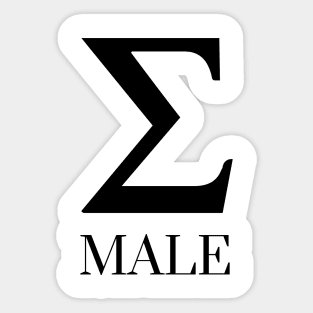 Sigma Male Sticker